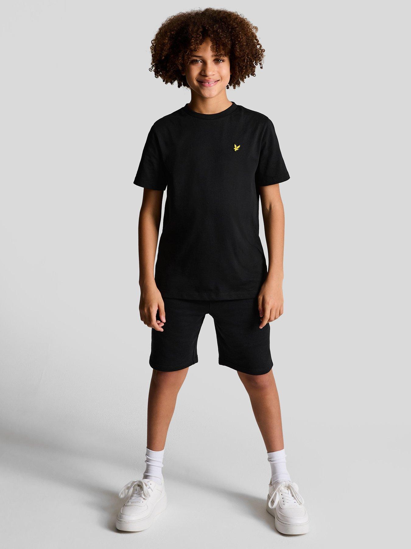 lyle-scott-boys-sweat-short-black