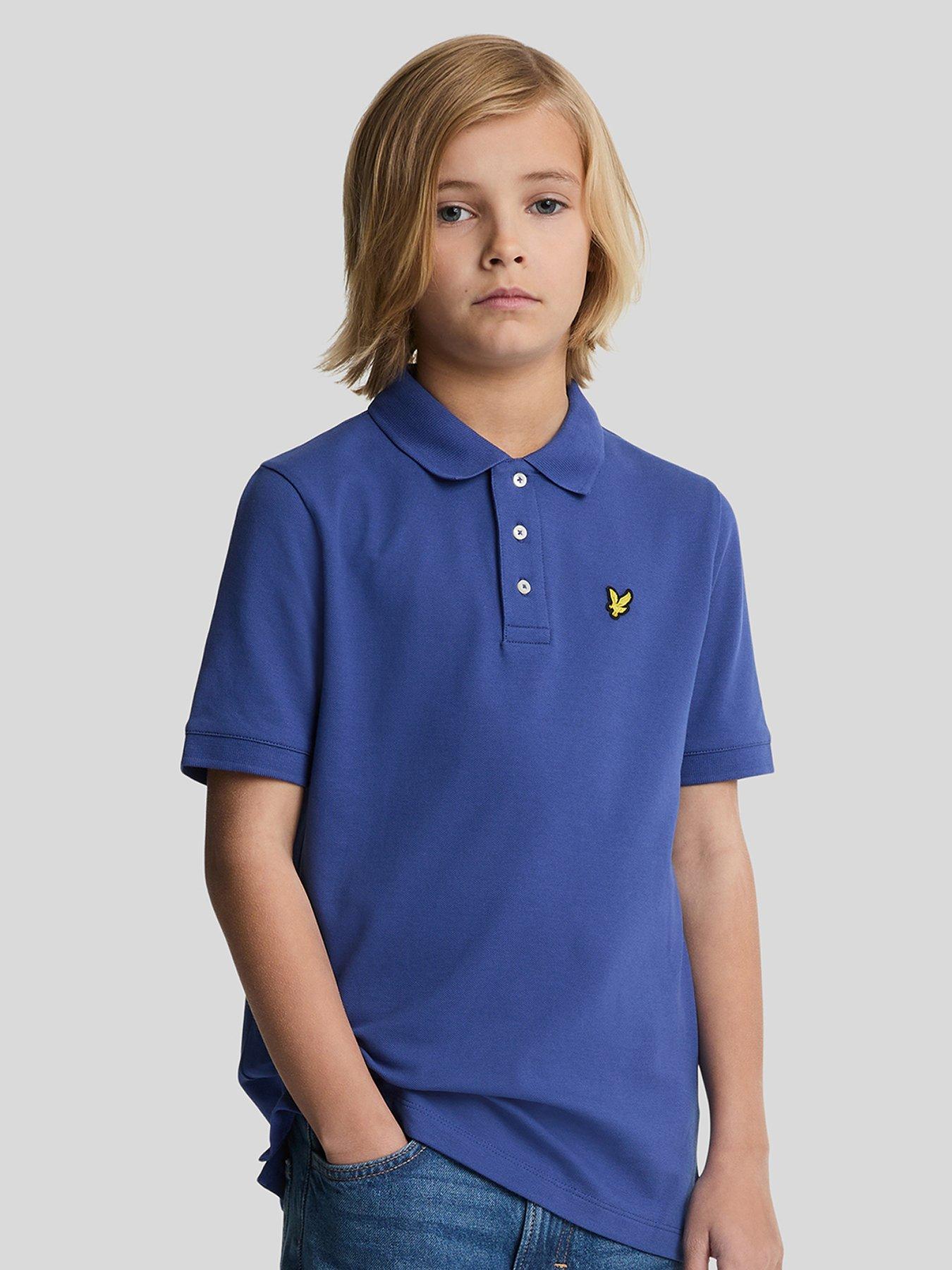 lyle-scott-boys-short-sleeve-polo-shirt-blue