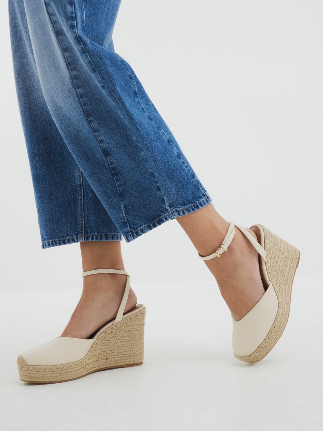stillFront image of river-island-close-toe-wedge-cream