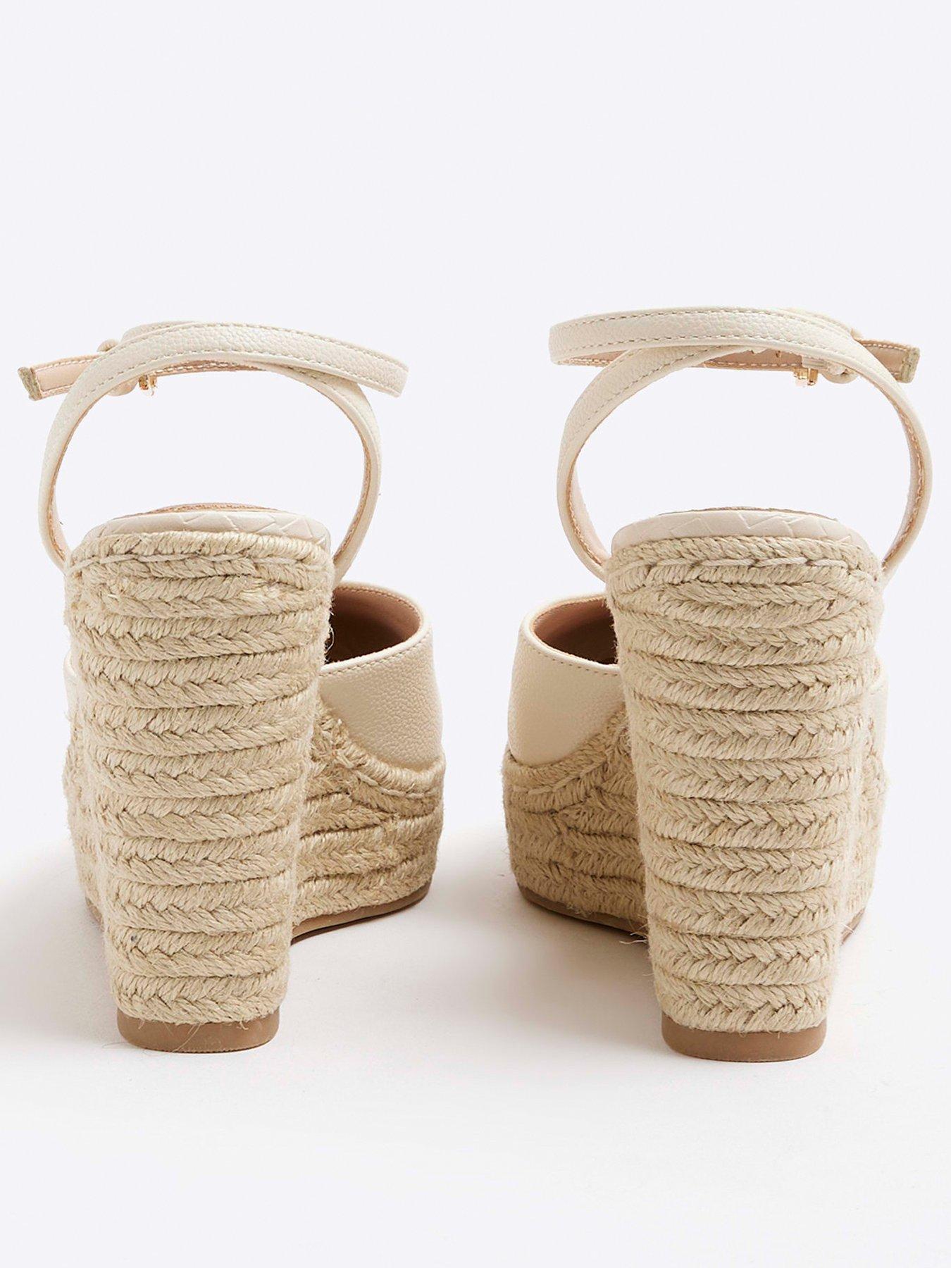  image of river-island-close-toe-wedge-cream