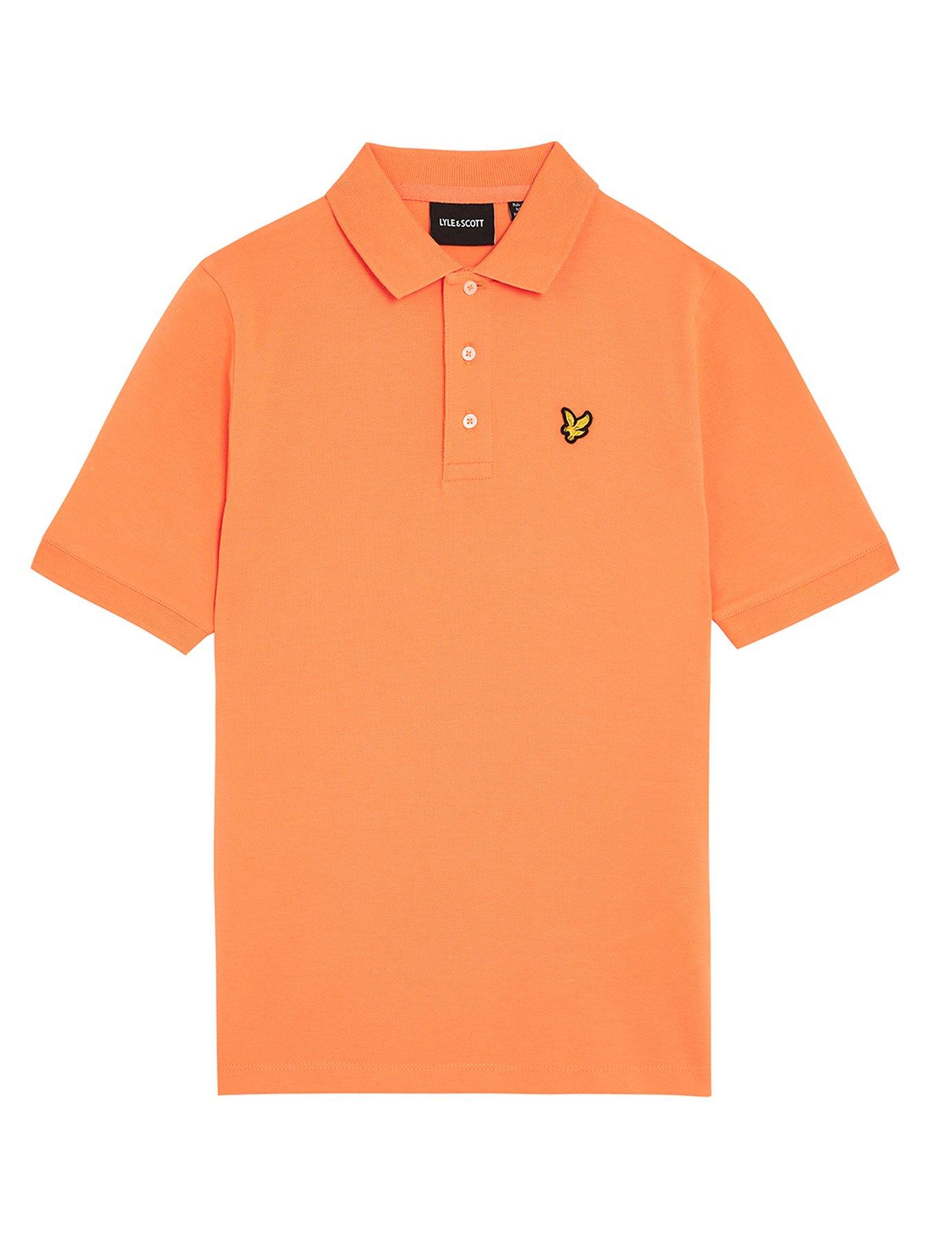 lyle-scott-boys-short-sleeve-polo-shirt-orange