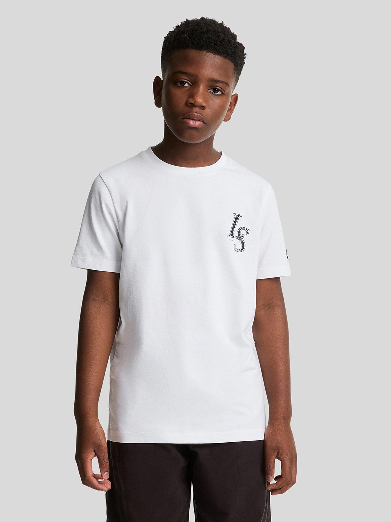 lyle-scott-boys-long-sleeve-monogram-print-short-sleeve-t-shirt-white