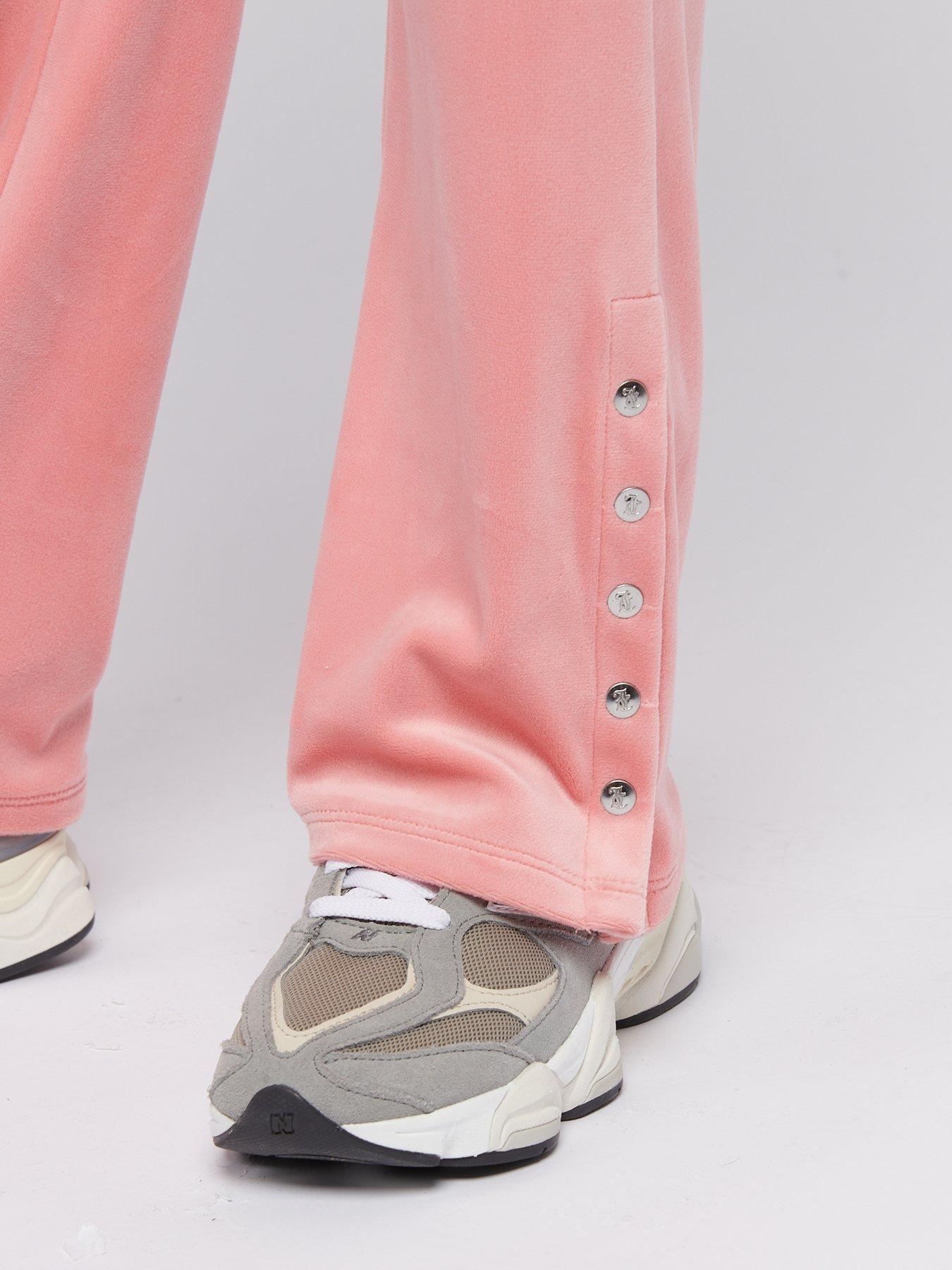 Image 5 of 7 of Juicy Couture Girls Popper Straight Leg Joggers - Light Orange