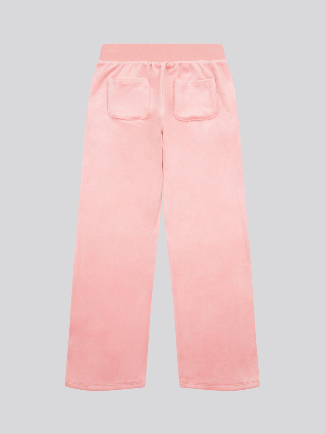 Image 7 of 7 of Juicy Couture Girls Popper Straight Leg Joggers - Light Orange