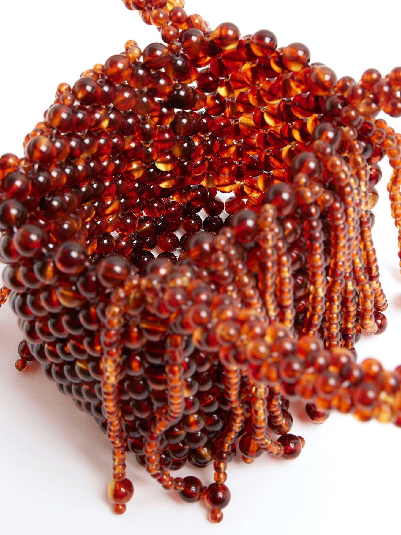 image of river-island-waterfall-pearl-bag-brown