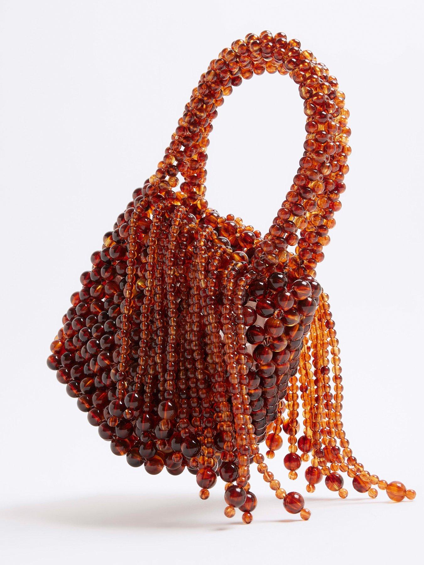  image of river-island-waterfall-pearl-bag-brown
