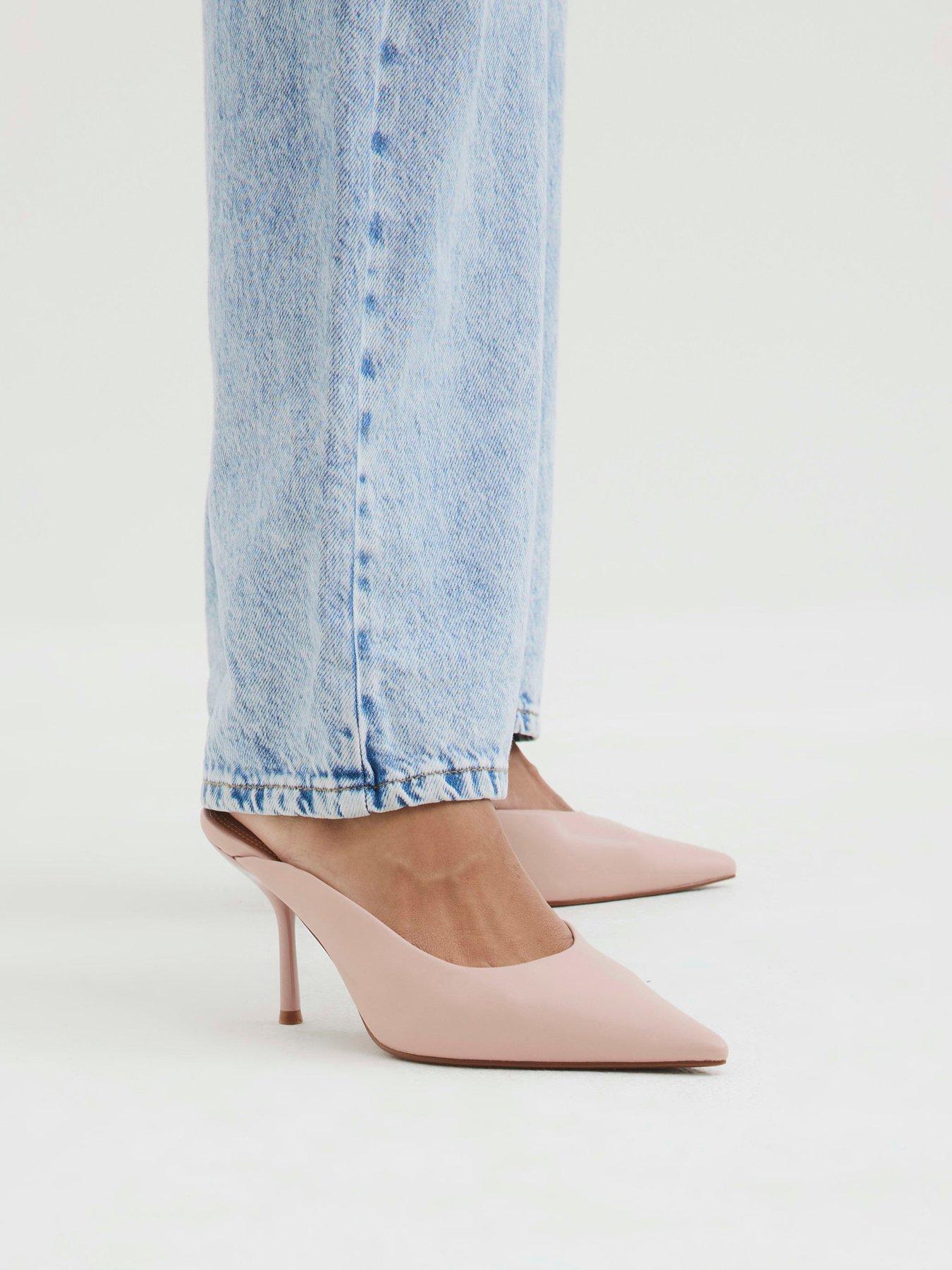  image of river-island-beaded-flower-court-shoe-pink