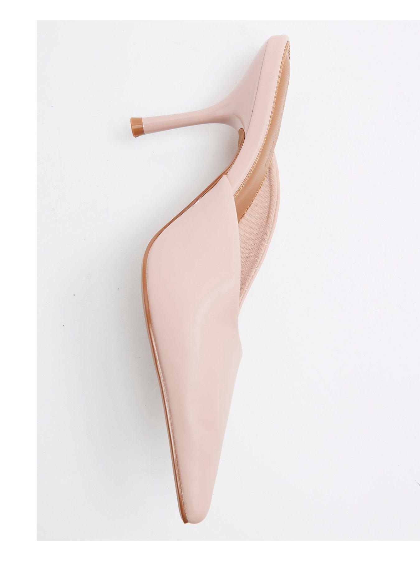  image of river-island-beaded-flower-court-shoe-pink
