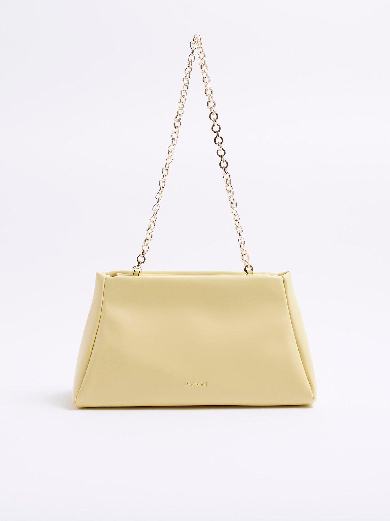 undefined Frame Top Clutch Bag - Yellow