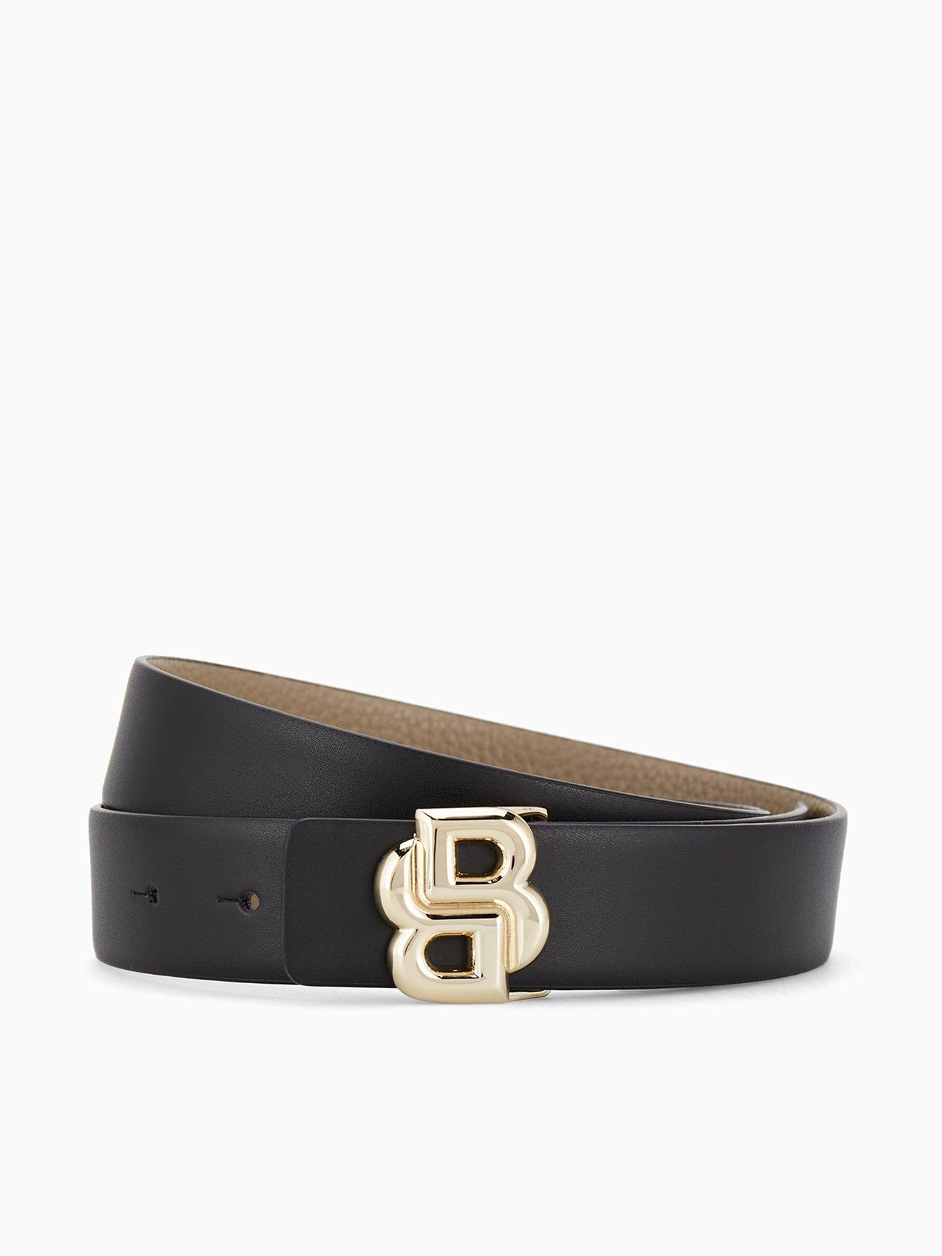 undefined Icon Gold Buckle Belt - Black