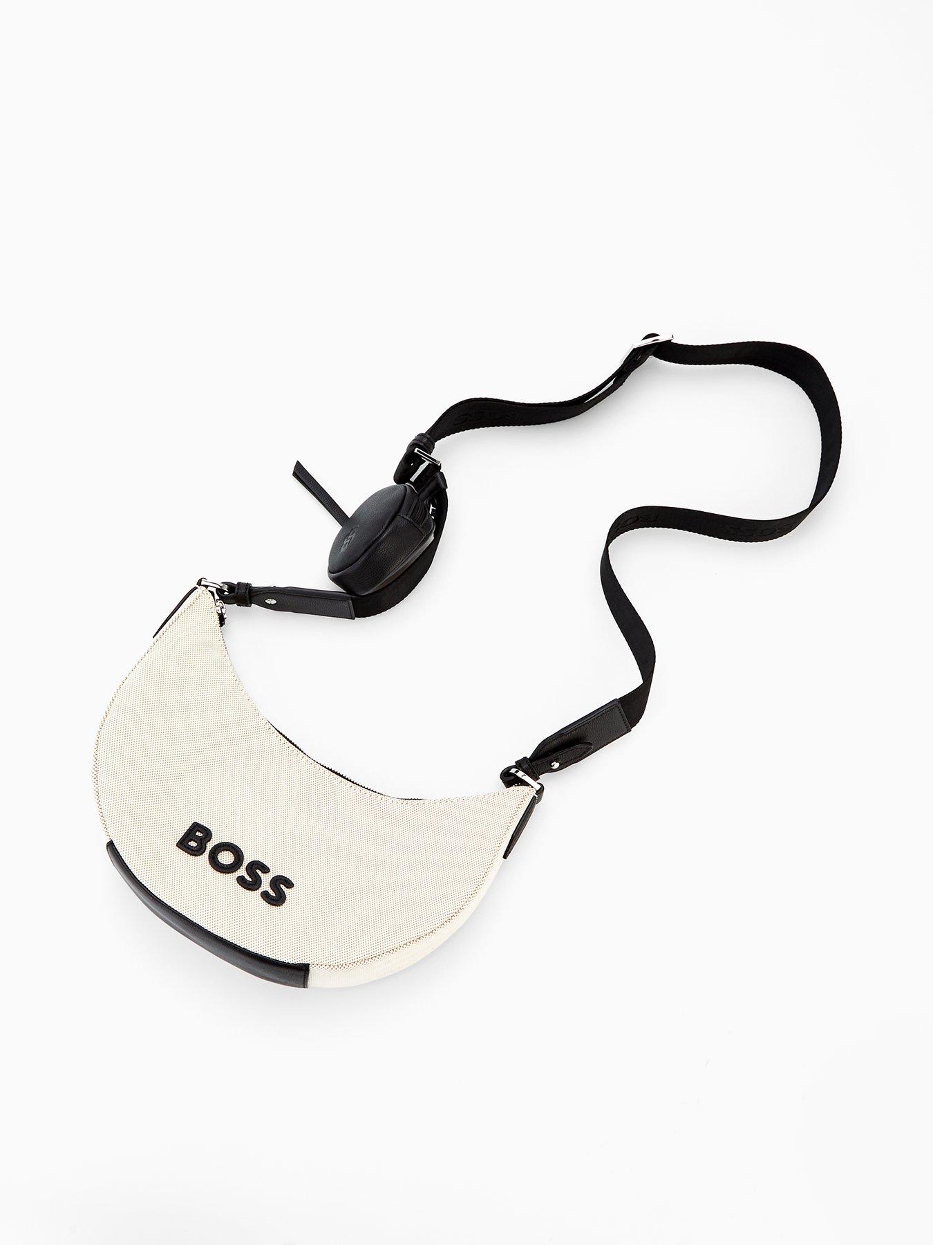 back image of boss-addison-halfmoon-bag-natural