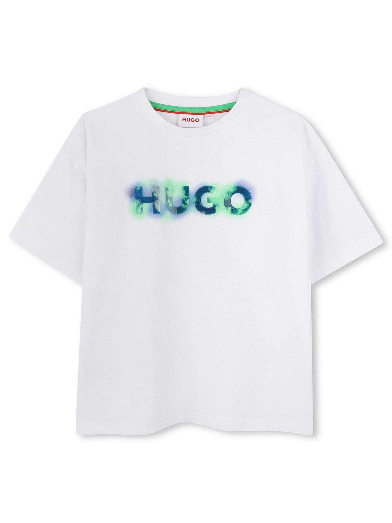 hugo-boys-short-sleeve-print-logo-t-shirt-white
