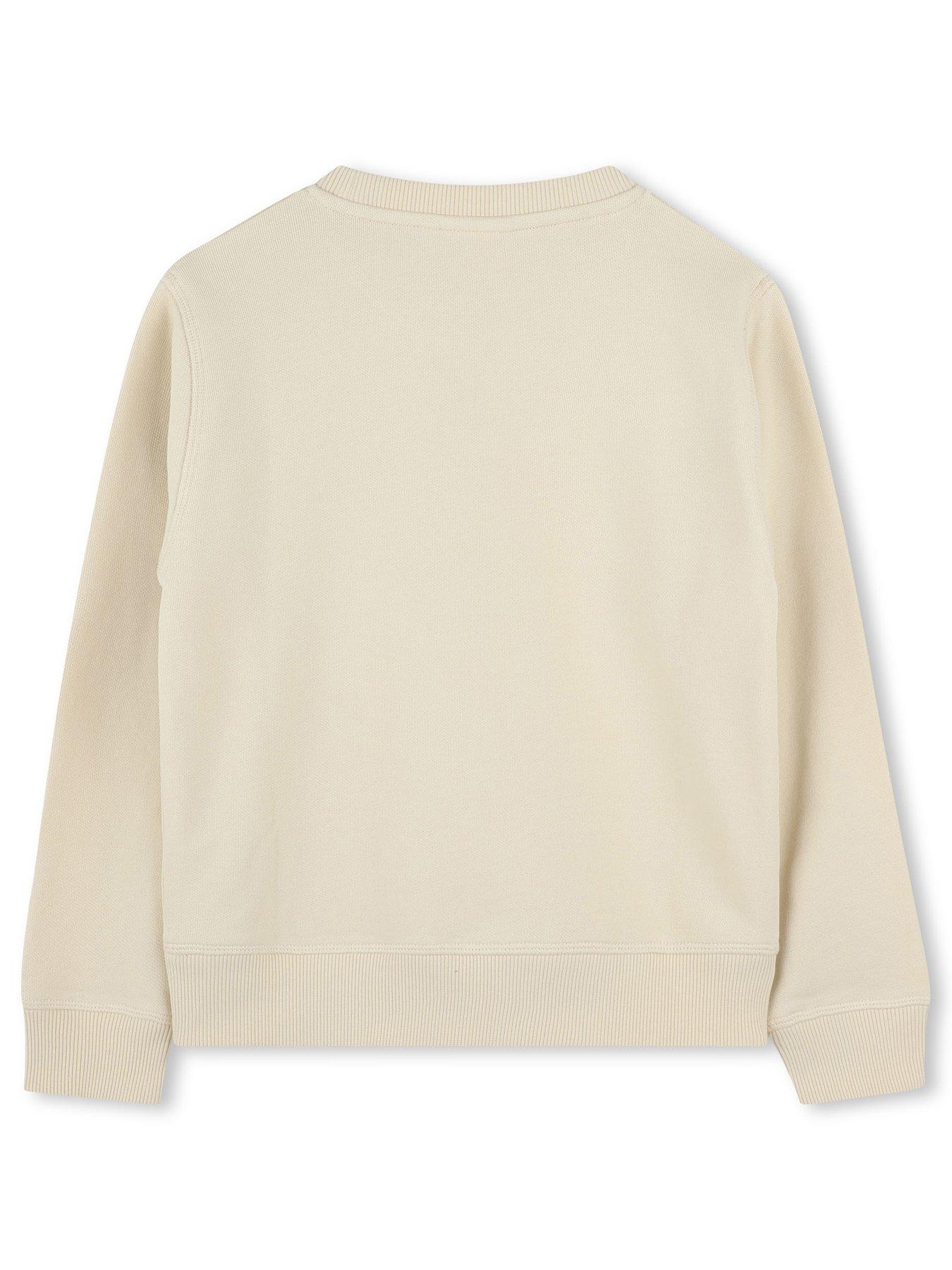 Image 2 of 2 of HUGO Boys Logo Sweatshirt - Beige