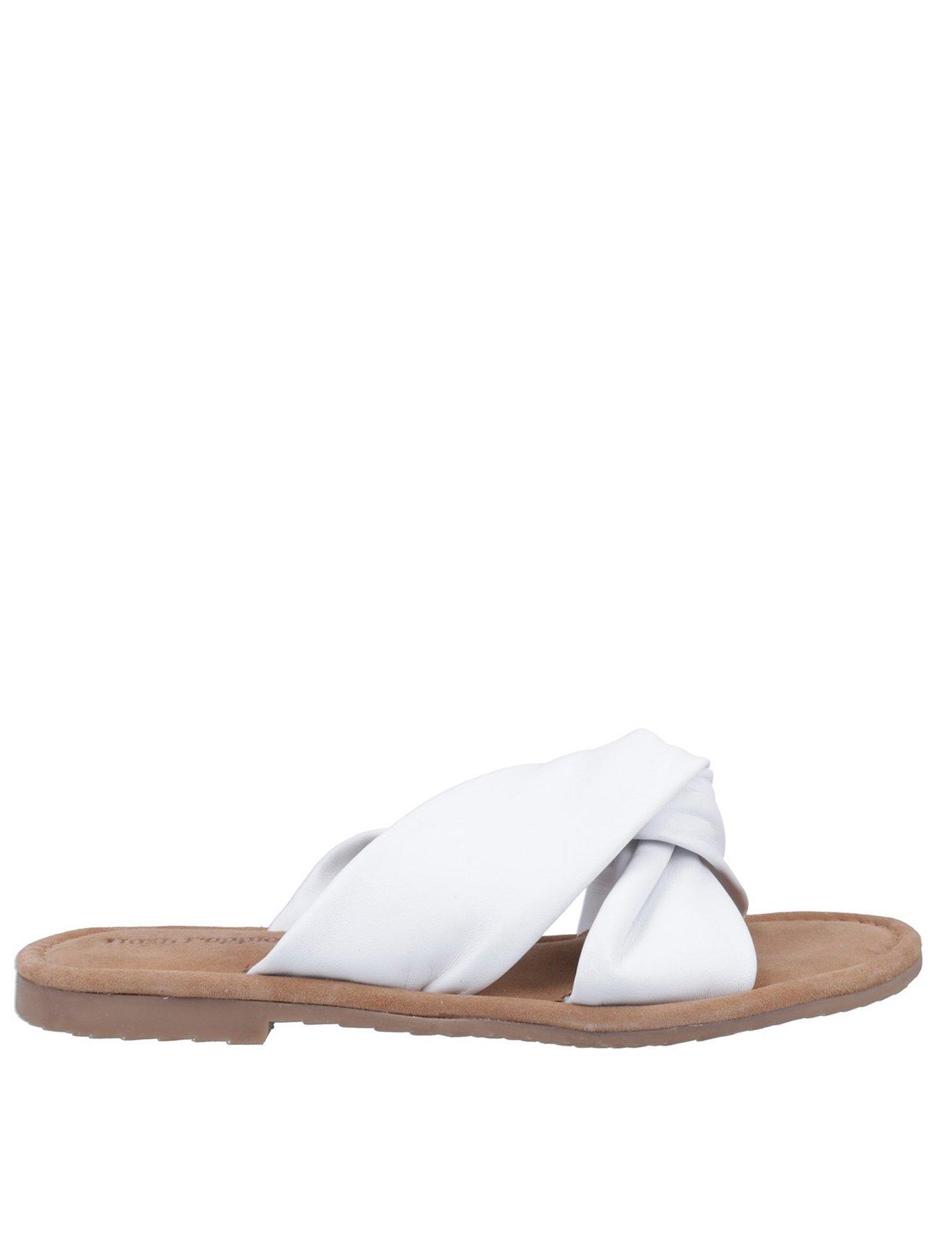  image of hush-puppies-amy-wide-fit-sandal-white