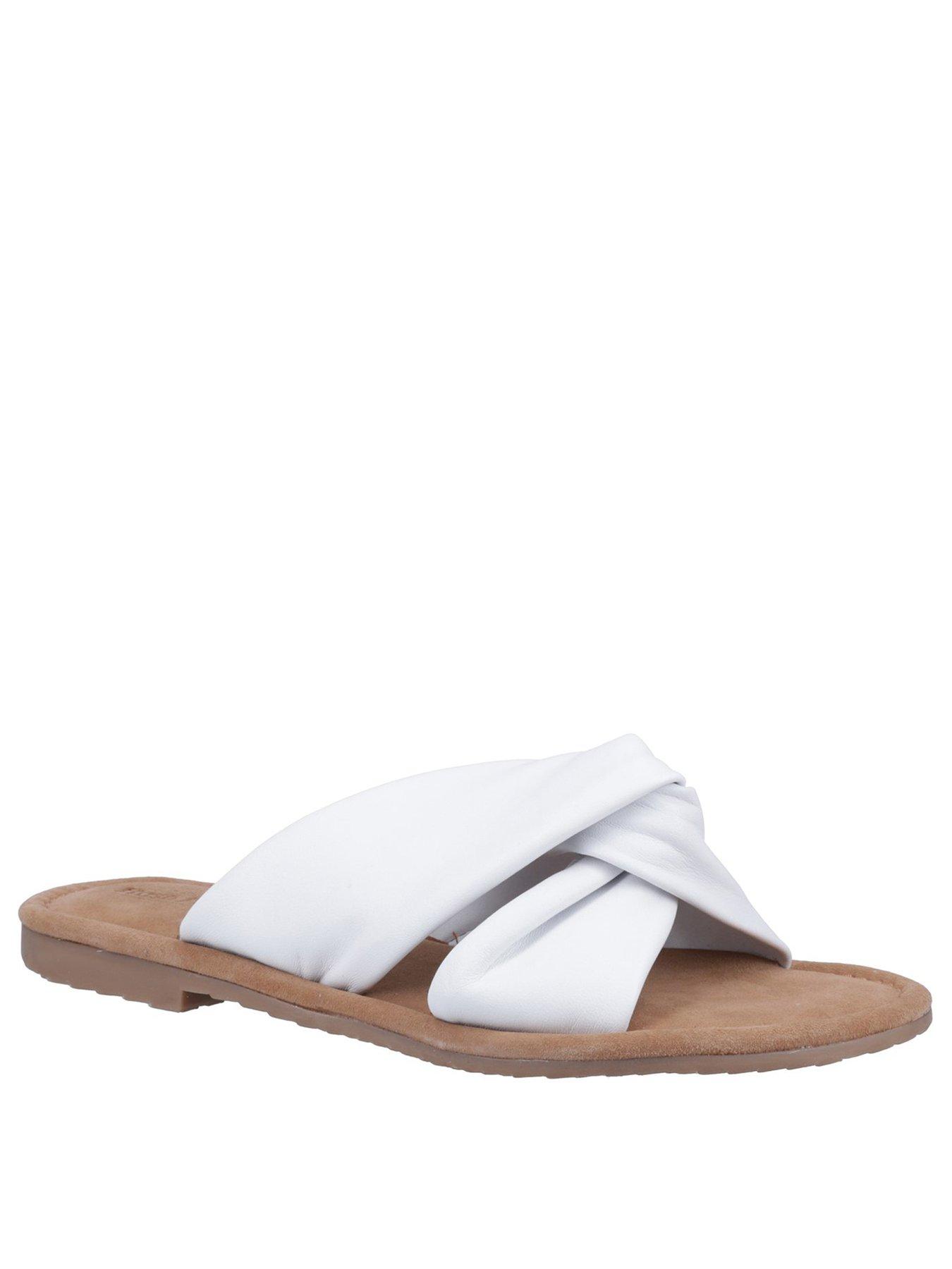  image of hush-puppies-amy-wide-fit-sandal-white