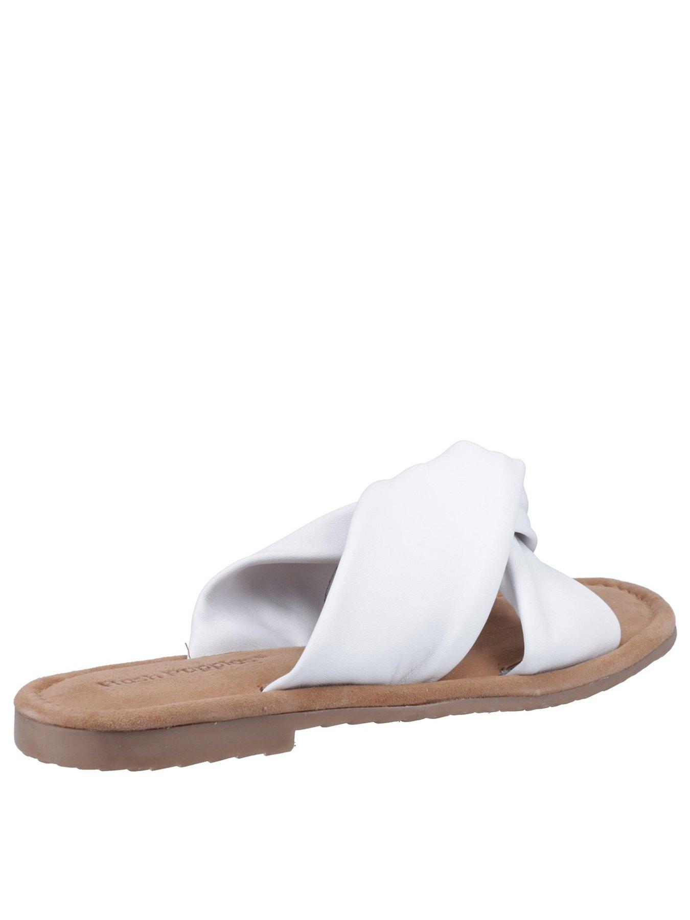  image of hush-puppies-amy-wide-fit-sandal-white