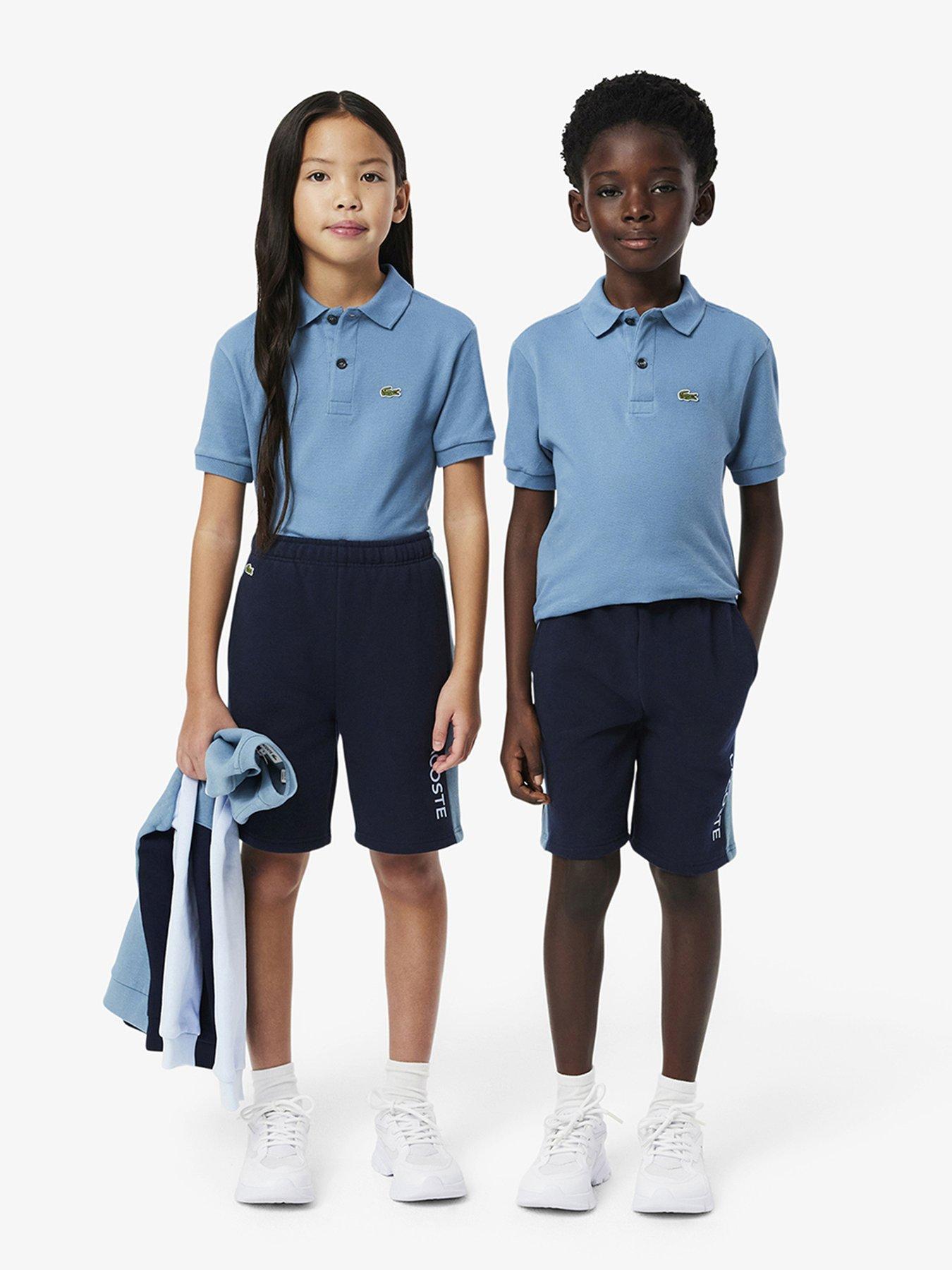  image of lacoste-kids-colour-block-shorts-blue