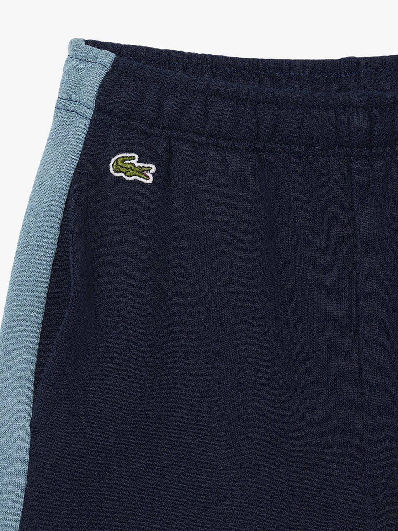  image of lacoste-kids-colour-block-shorts-blue