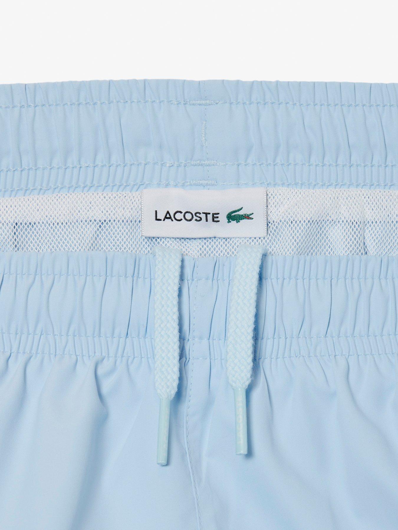  image of lacoste-kids-colour-block-swim-shorts-blue
