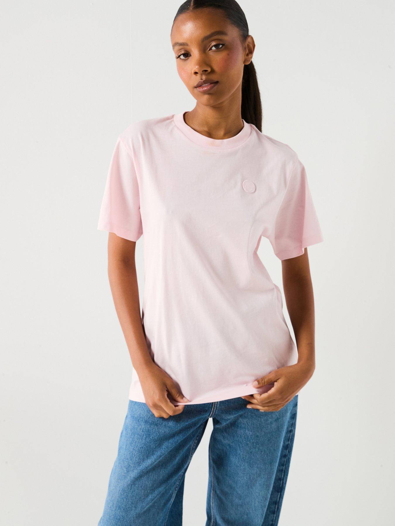 Image 1 of 4 of HUGO Vintage Logo Relaxed Fit T-Shirt - Light/Pastel Pink