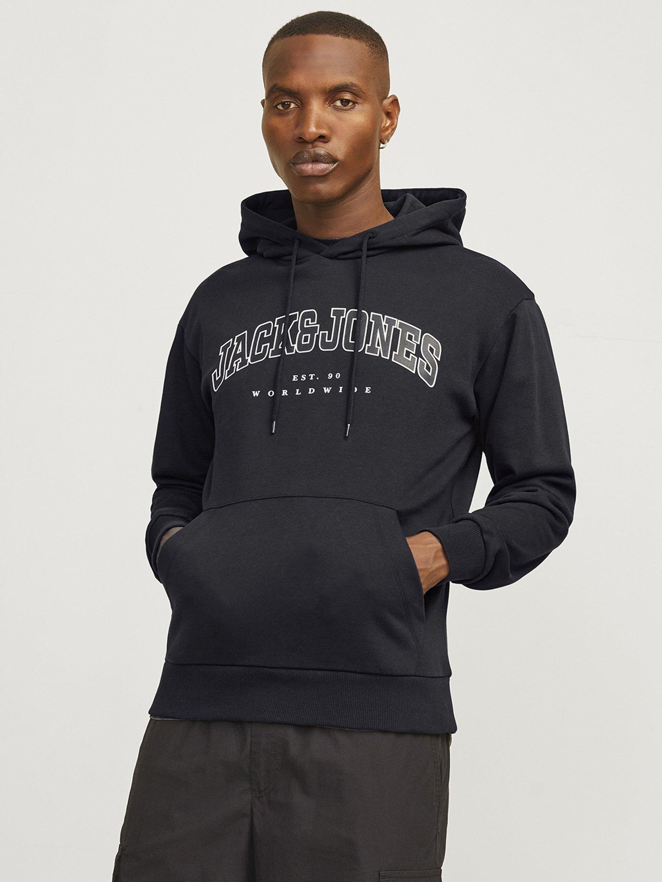  image of jack-jones-caleb-varsity-hoodie-black
