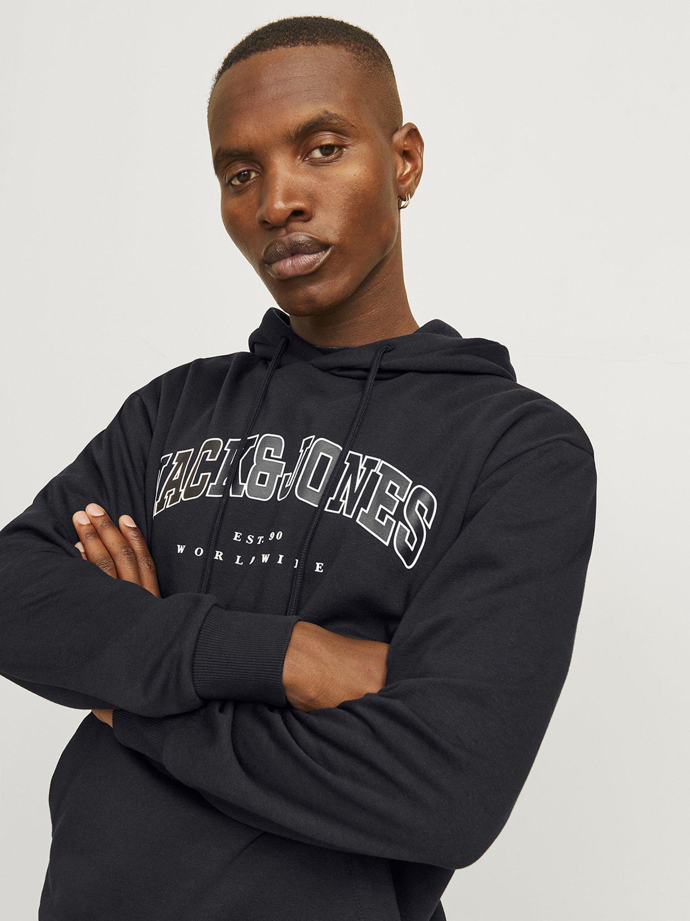  image of jack-jones-caleb-varsity-hoodie-black