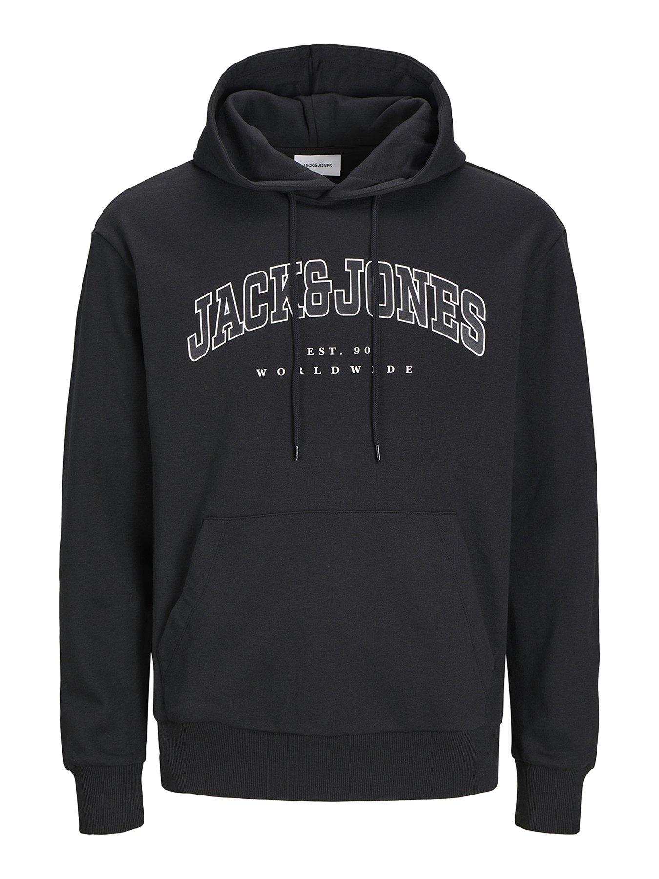  image of jack-jones-caleb-varsity-hoodie-black