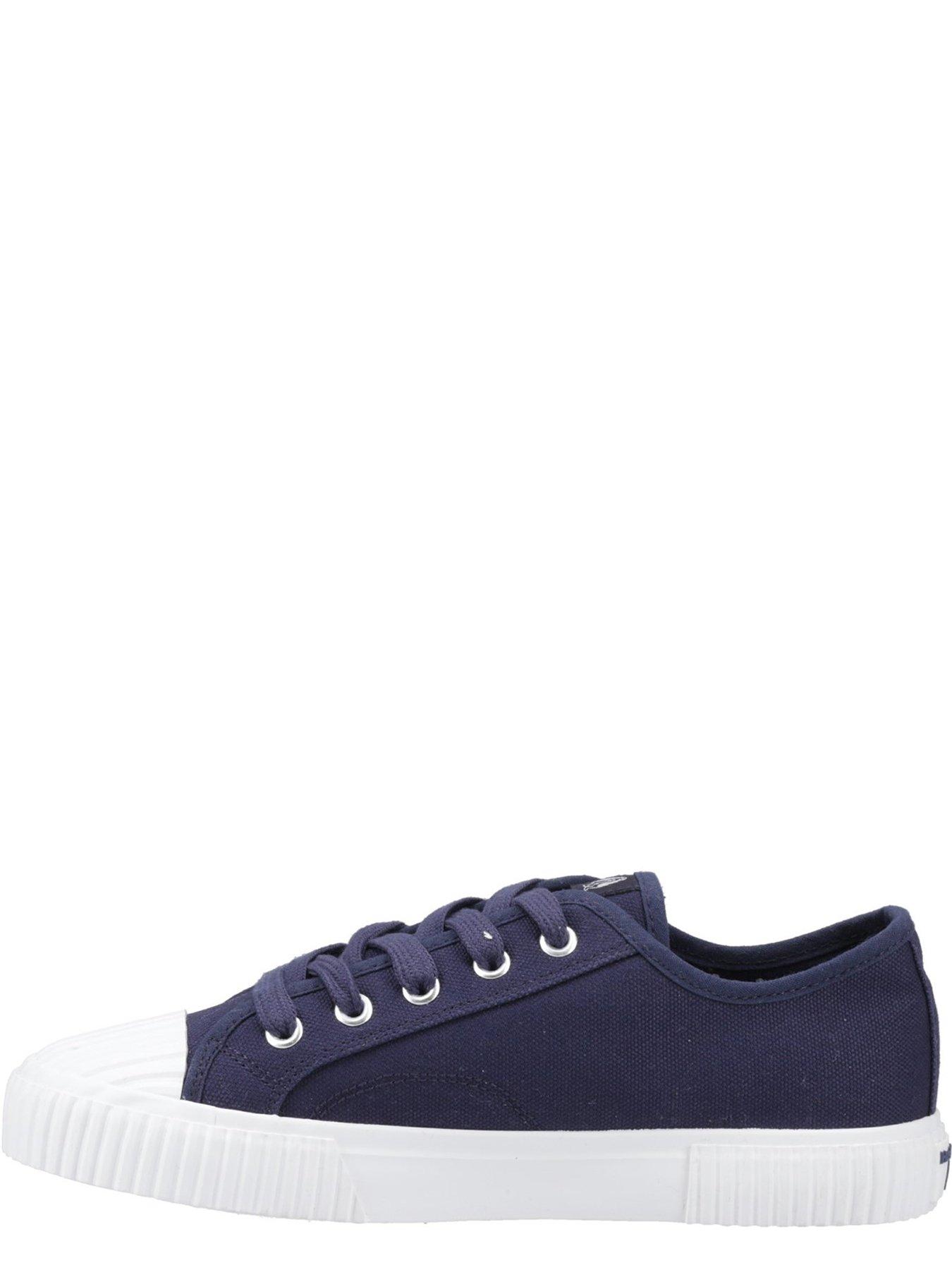  image of hush-puppies-freya-canvas-trainer-navy