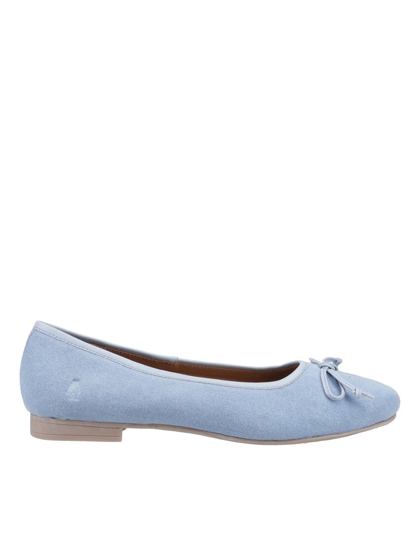  image of hush-puppies-naomi-textile-ballet-shoe-denim