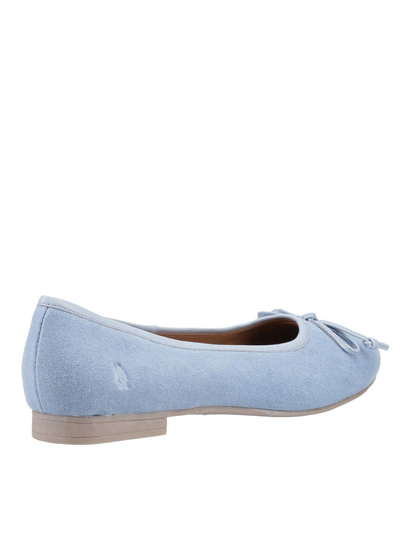  image of hush-puppies-naomi-textile-ballet-shoe-denim