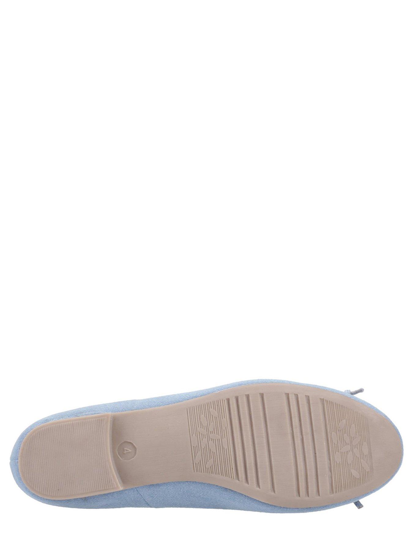  image of hush-puppies-naomi-textile-ballet-shoe-denim