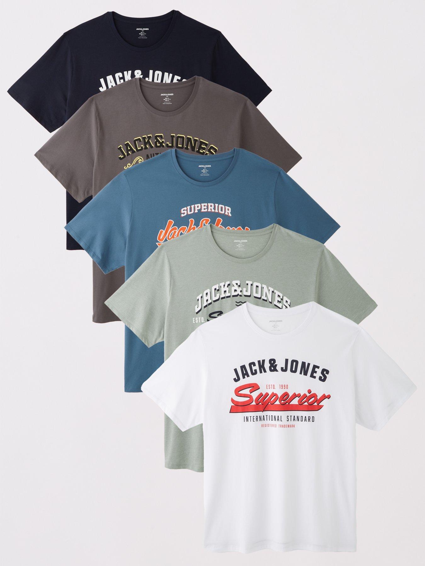 undefined Big & Tall 5-Pack Chest Logo T-Shirt