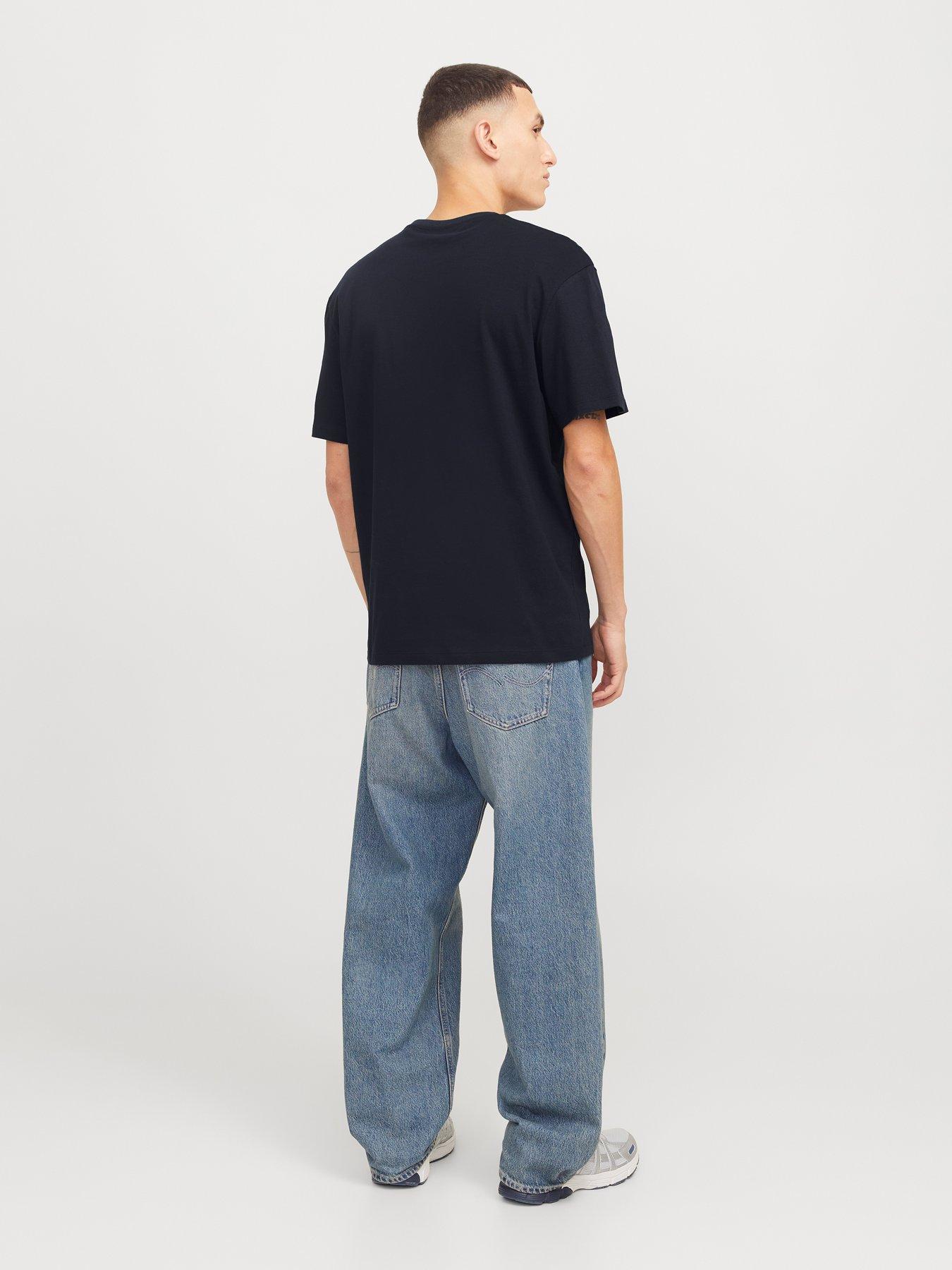 image of jack-jones-bryan-corp-logo-t-shirt-navy