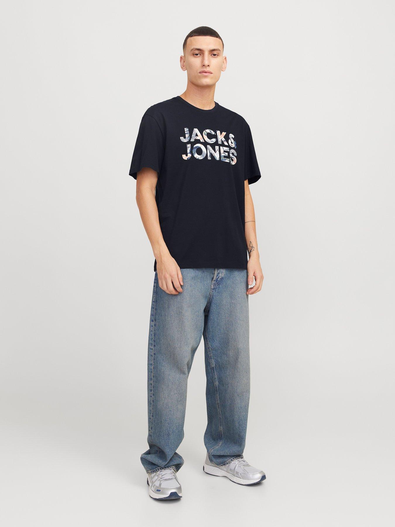  image of jack-jones-bryan-corp-logo-t-shirt-navy