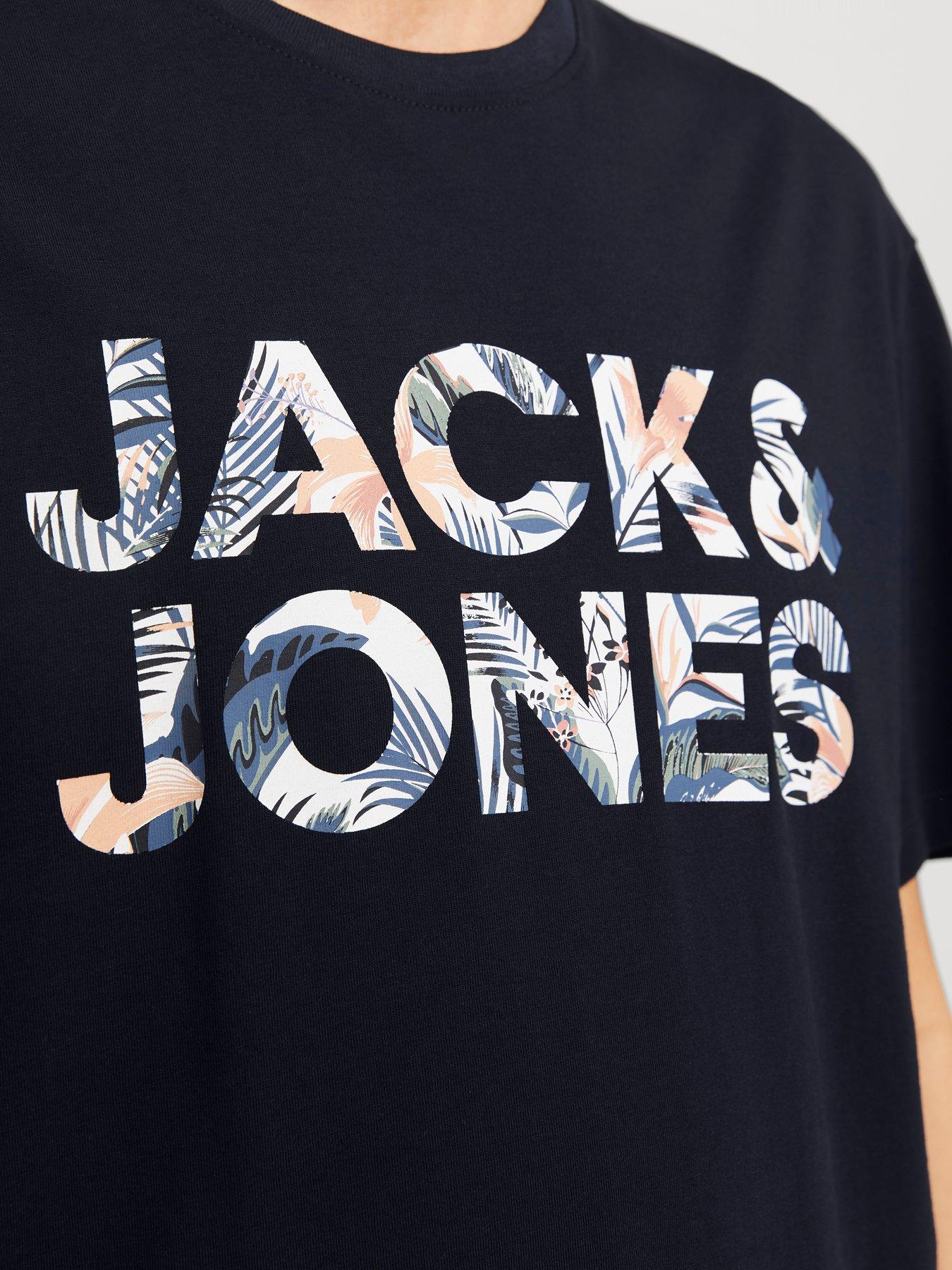  image of jack-jones-bryan-corp-logo-t-shirt-navy
