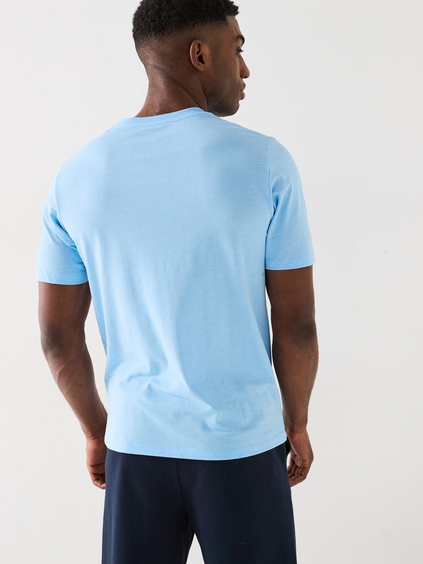  image of jack-jones-logo-t-shirt-light-blue