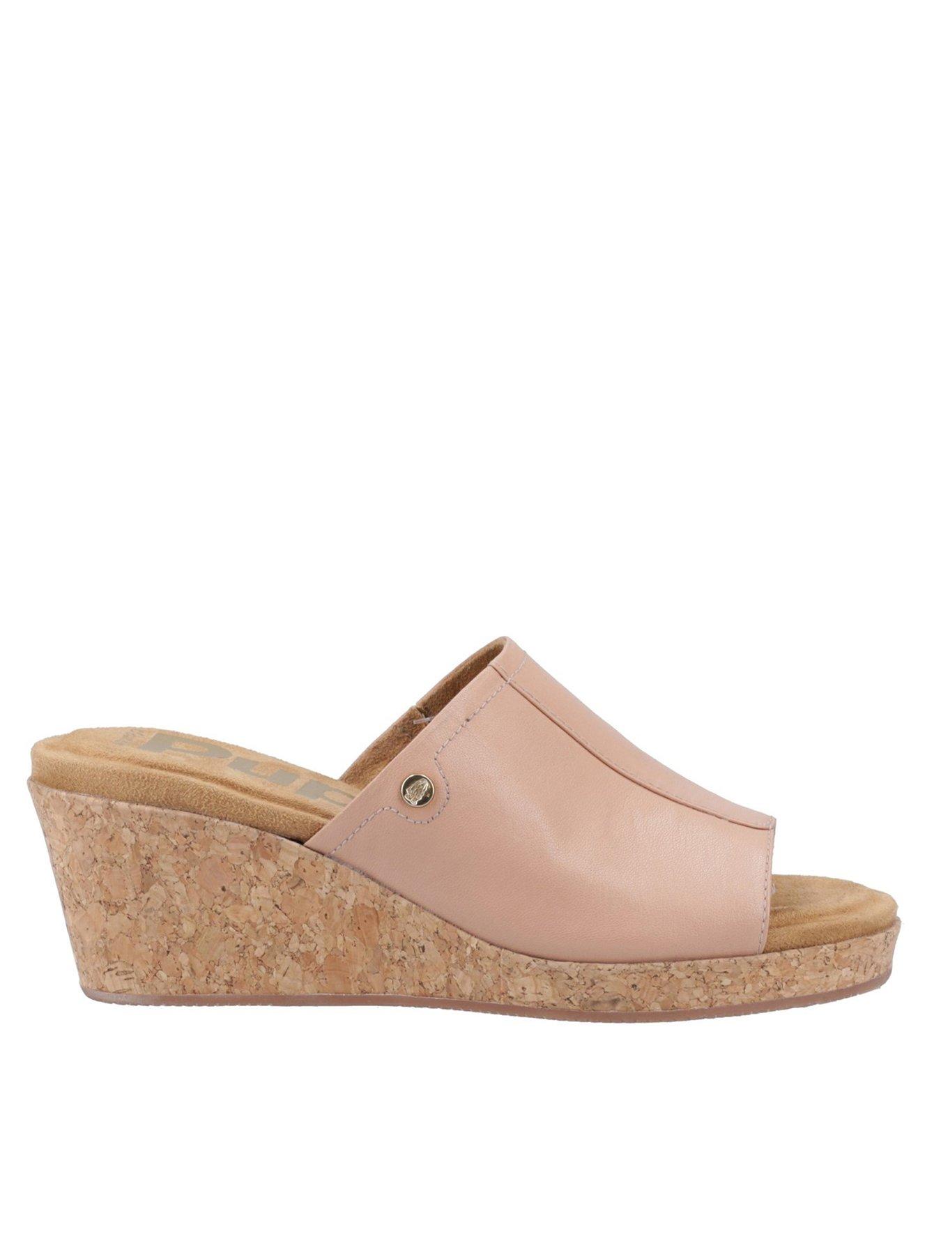 Hush Puppies Willow Wedge Sandal - Cream