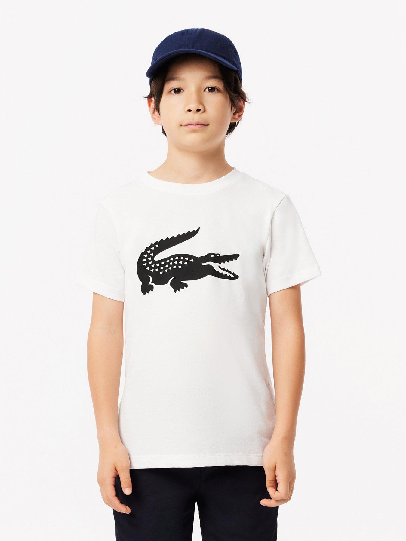 undefined Kids Core Performance Logo Short Sleeve T-Shirt - White