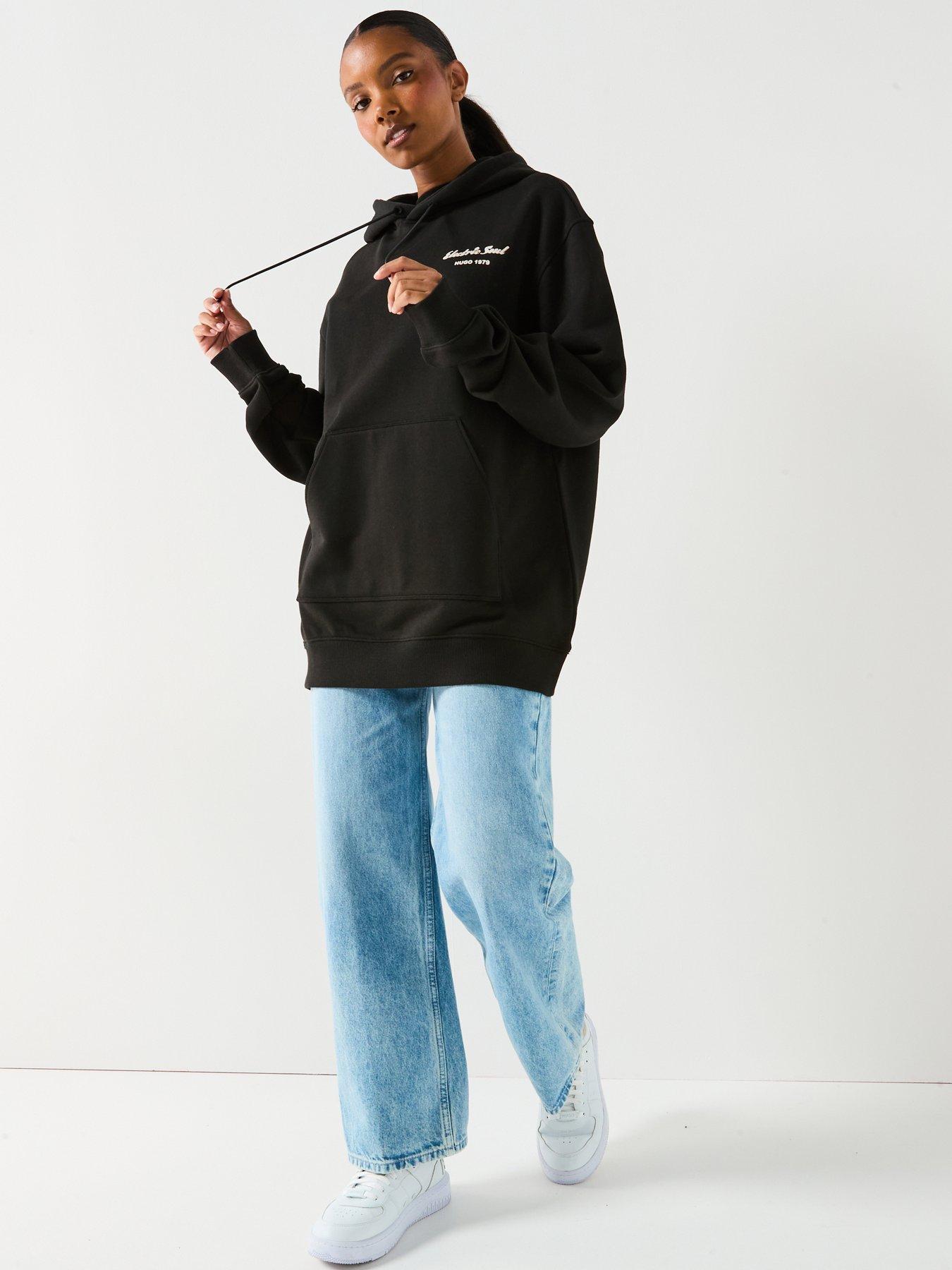 Image 5 of 6 of HUGO Dejandra Graphic Hoodie - Black