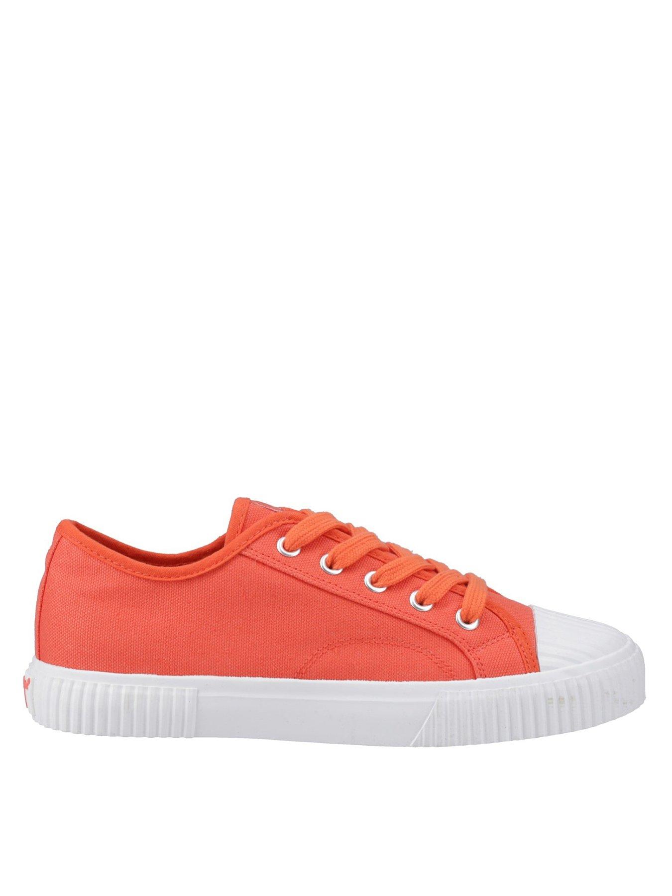 image of hush-puppies-freya-canvas-trainer-orange