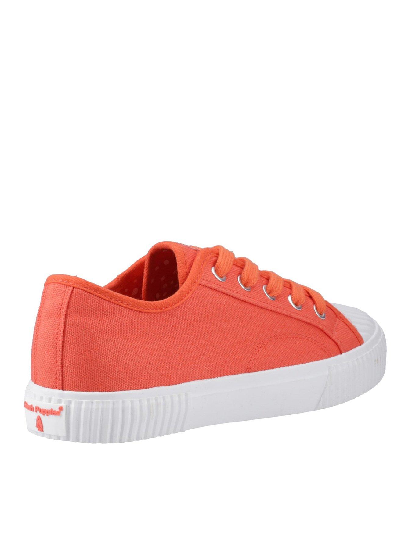  image of hush-puppies-freya-canvas-trainer-orange