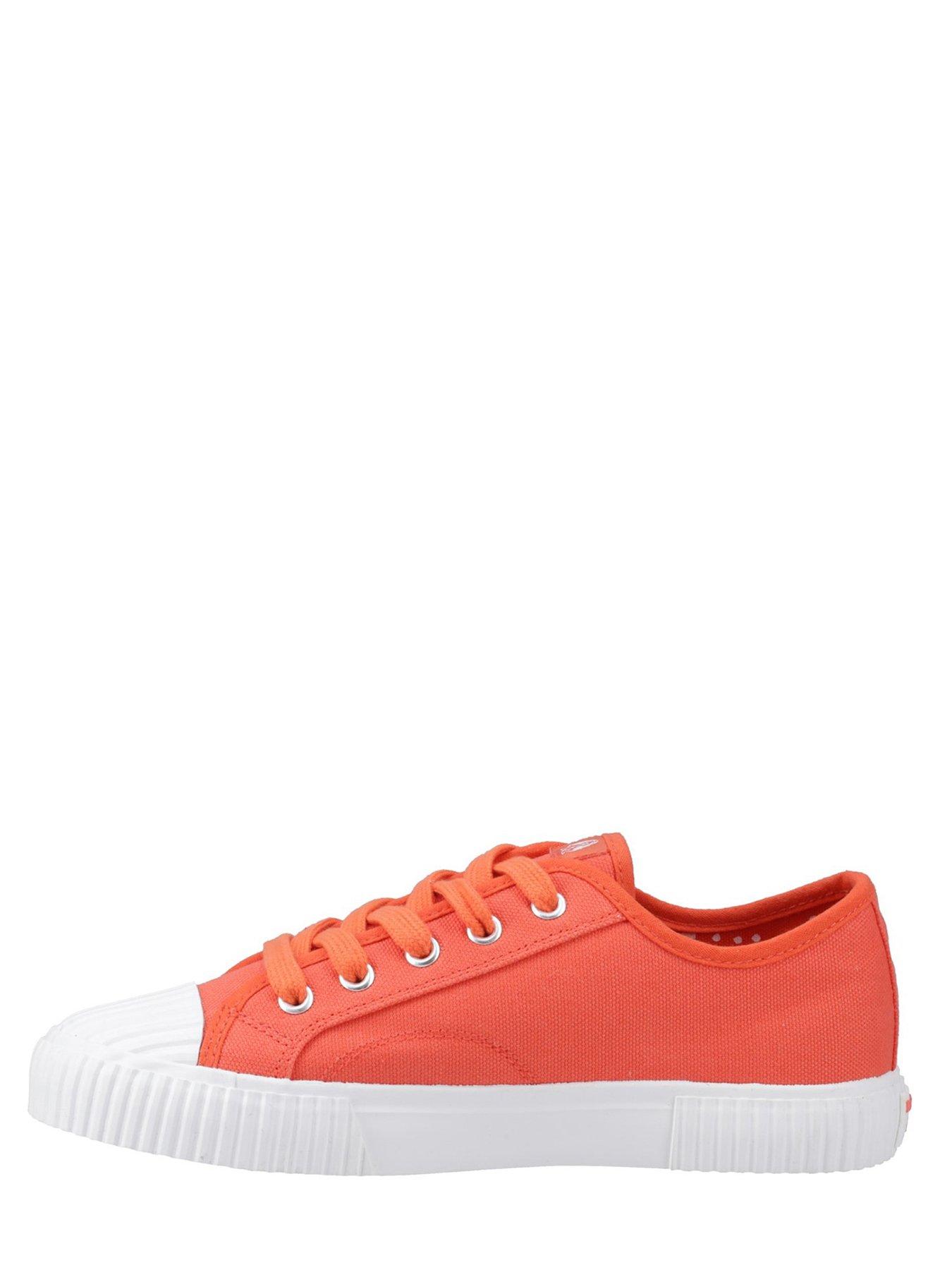  image of hush-puppies-freya-canvas-trainer-orange