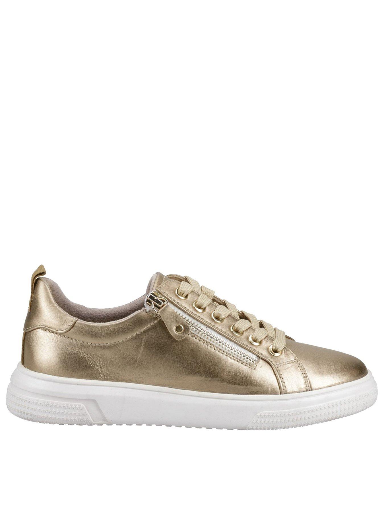 undefined Martha Leather Trainer - Gold