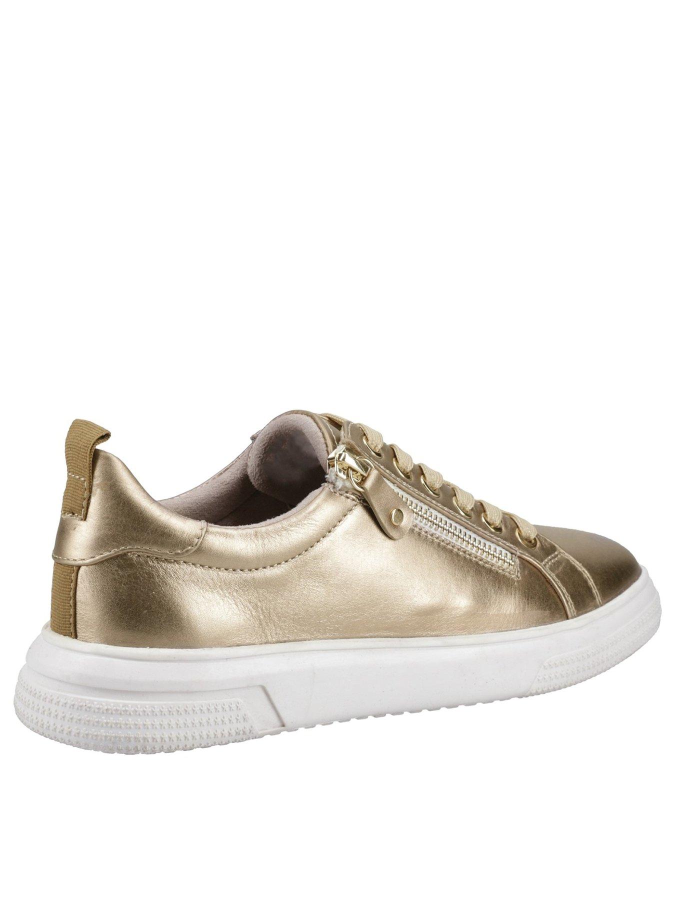  image of hush-puppies-martha-leather-trainer-gold