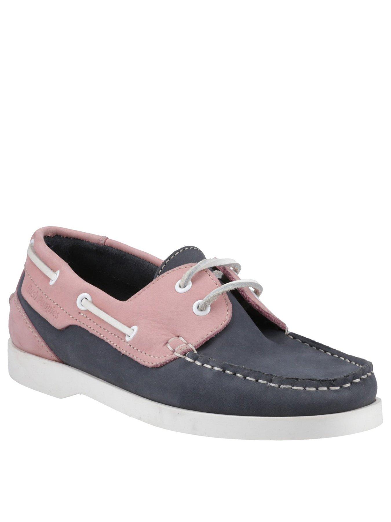  image of hush-puppies-isabel-boat-shoe-pink