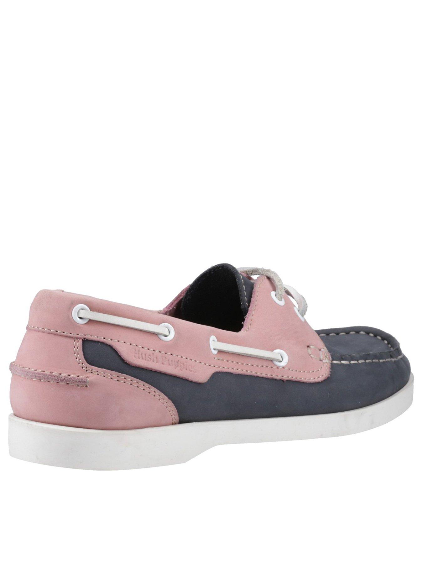  image of hush-puppies-isabel-boat-shoe-pink