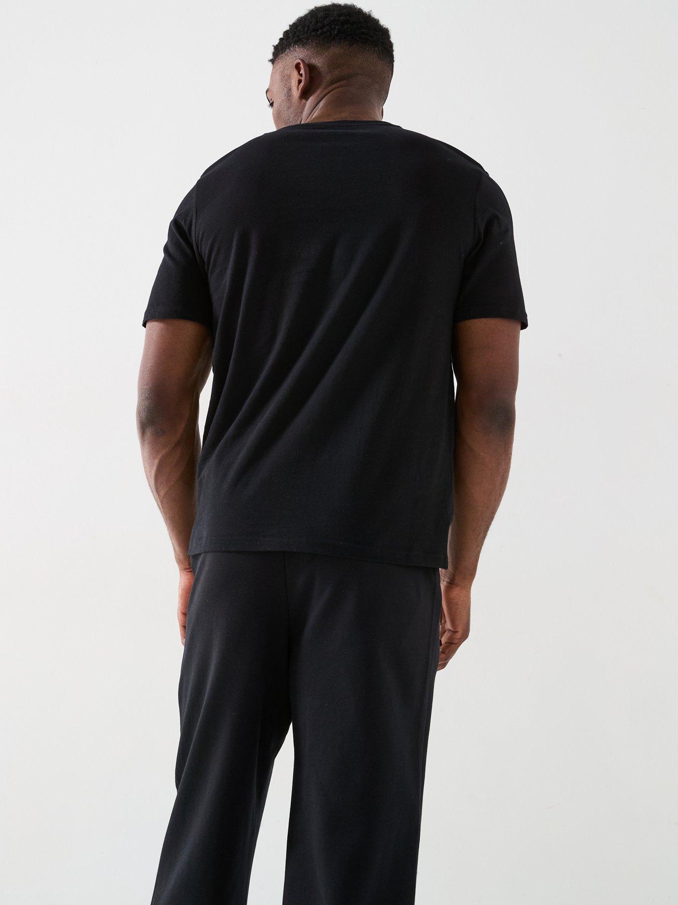  image of jack-jones-verner-square-logo-t-shirt-black