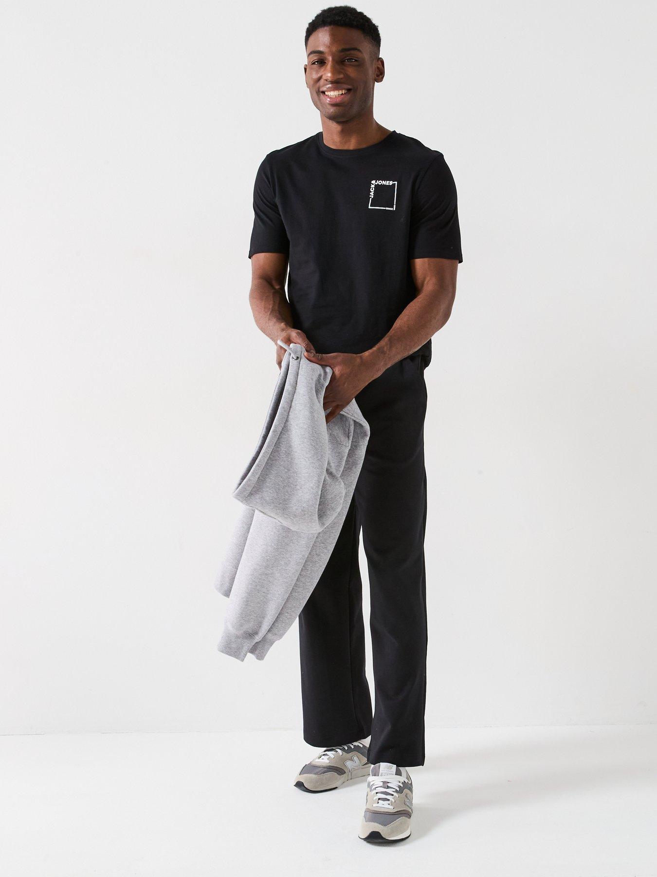  image of jack-jones-verner-square-logo-t-shirt-black