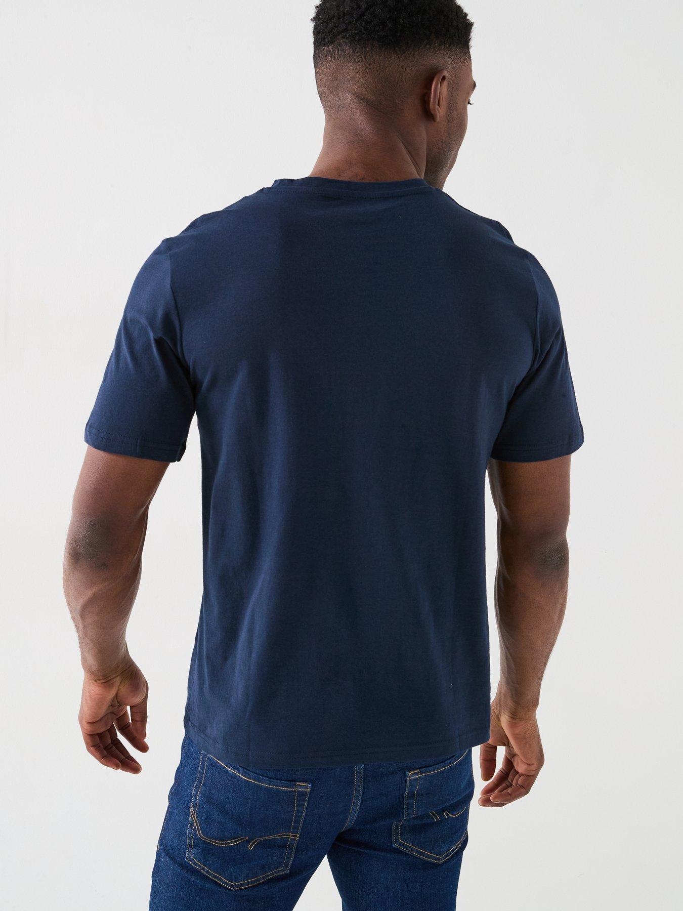  image of jack-jones-verner-square-logo-t-shirt-navy