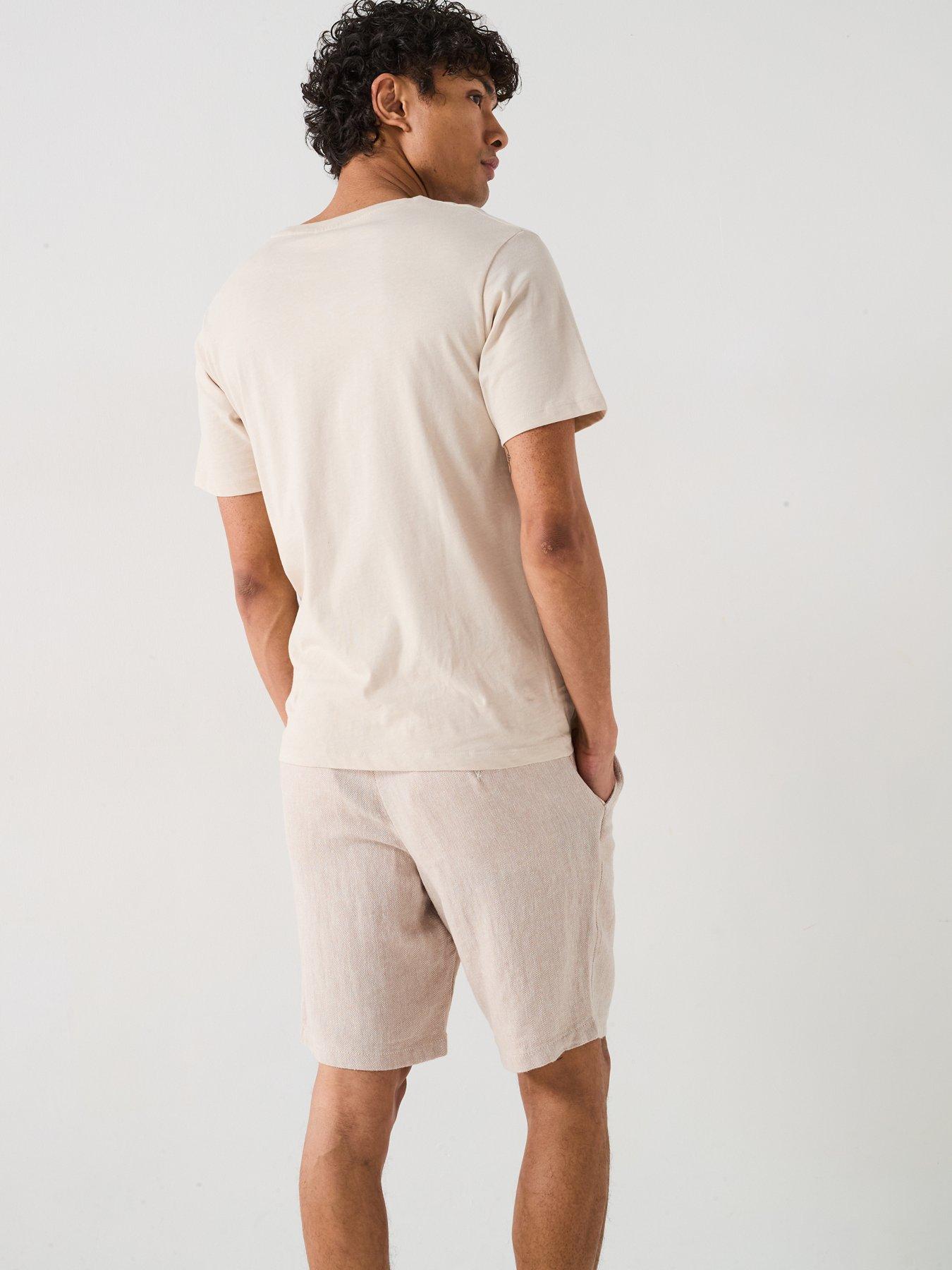 Image 2 of 4 of Jack & Jones Bryan Corp Logo T-Shirt - Beige